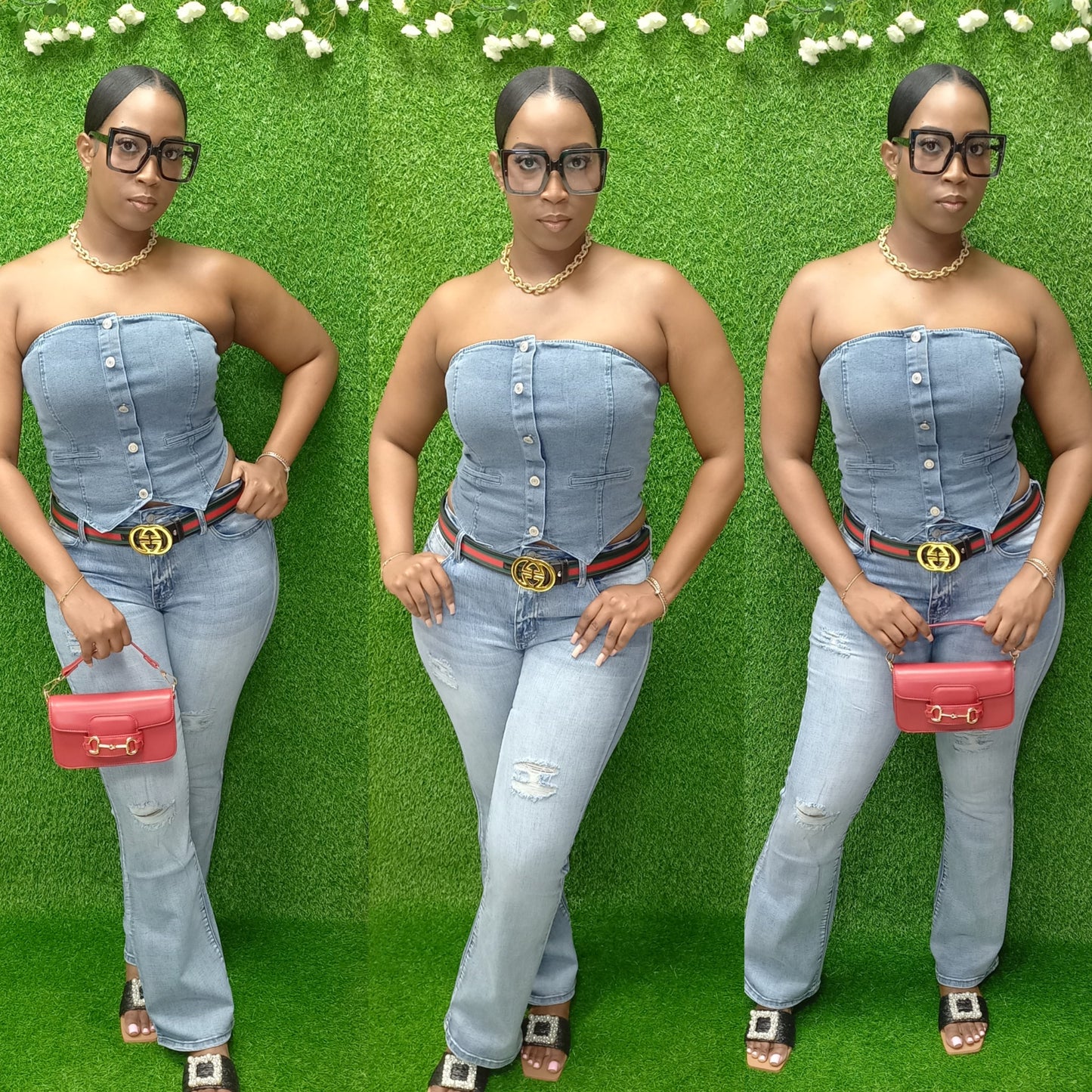 Western Heat Denim Vest