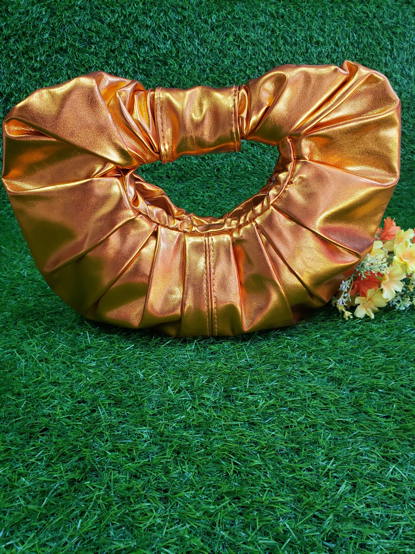 Metallic Cloud Clutch Handbag