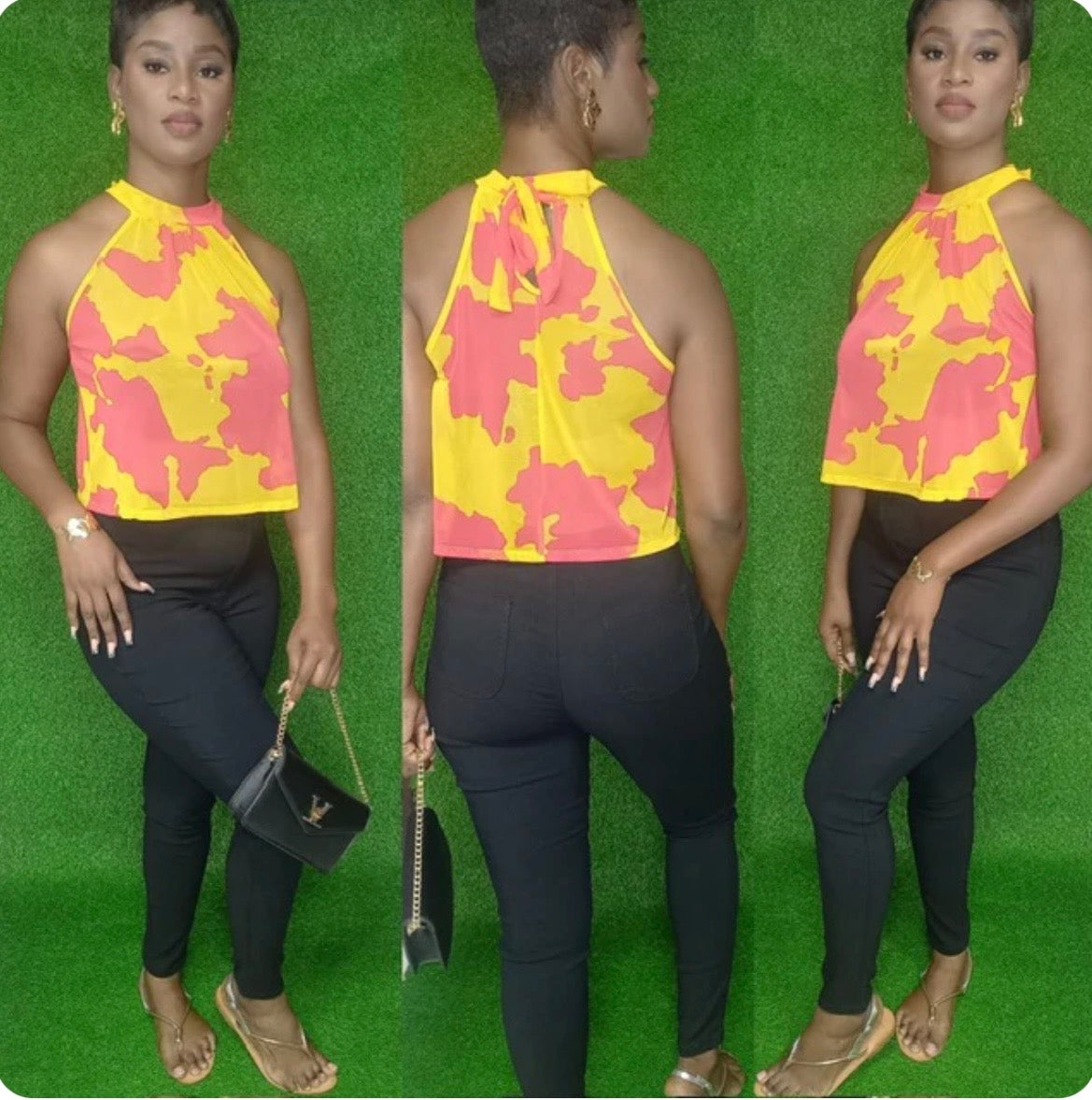 Sola Sunset Mesh Top