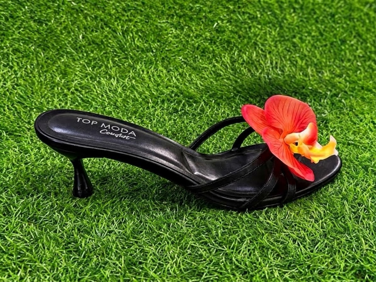 Sunset Orchid Amour Mule