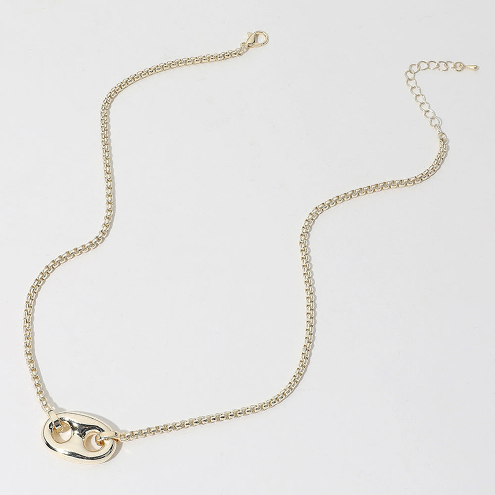 14k Gold Plated Mariner Link Necklace