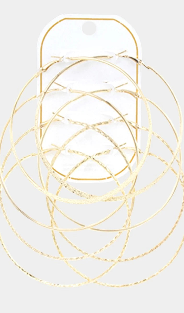 Gold Hoop Set