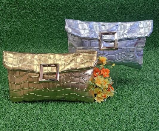Croc Charm Clutch