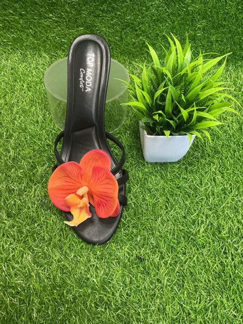 Sunset Orchid Amour Mule
