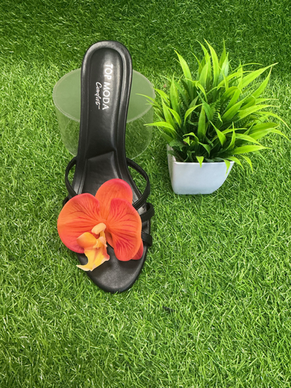 Sunset Orchid Amour Mule