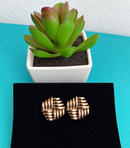 Geometric Dome Clip-on  Earrings