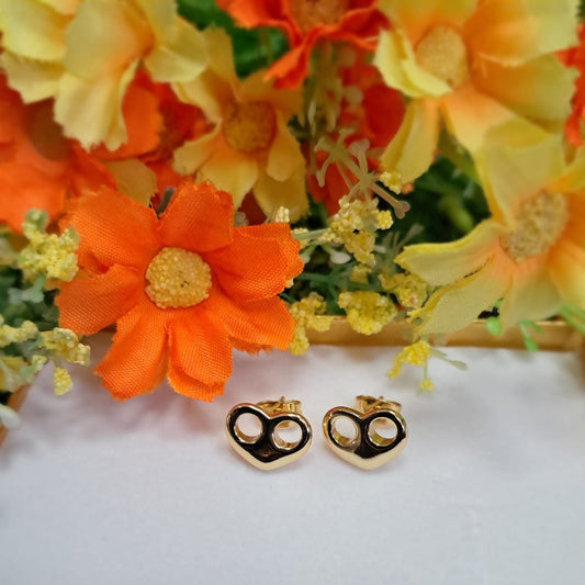 Heartfelt Puffed Stud Earrings