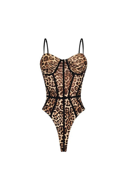 Leopard Temptation  Bodysuit