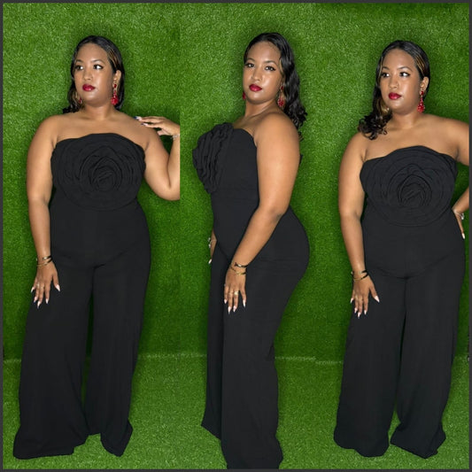 Midnight Rosette Jumpsuit