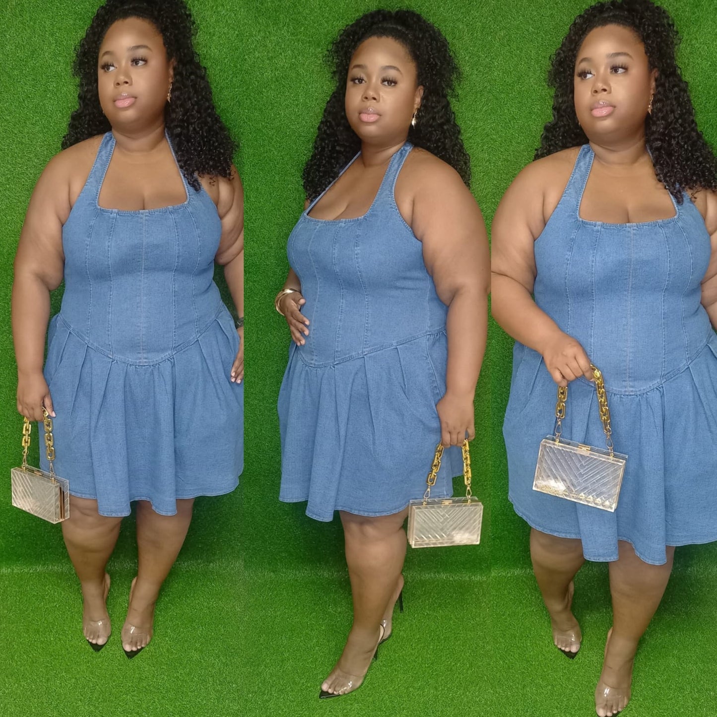 Bella Blue Denim Dress