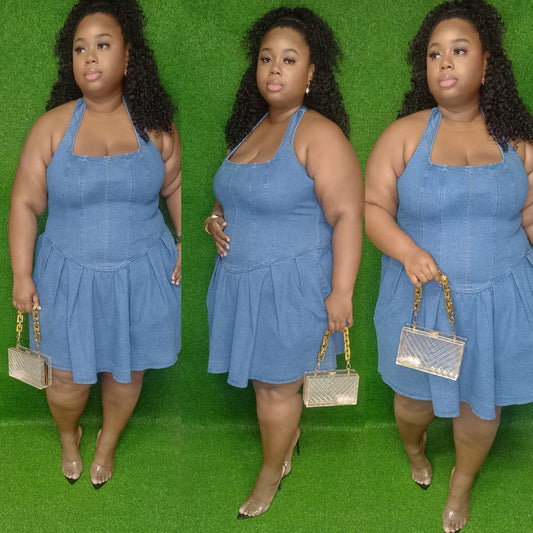 Bella Blue Denim Dress