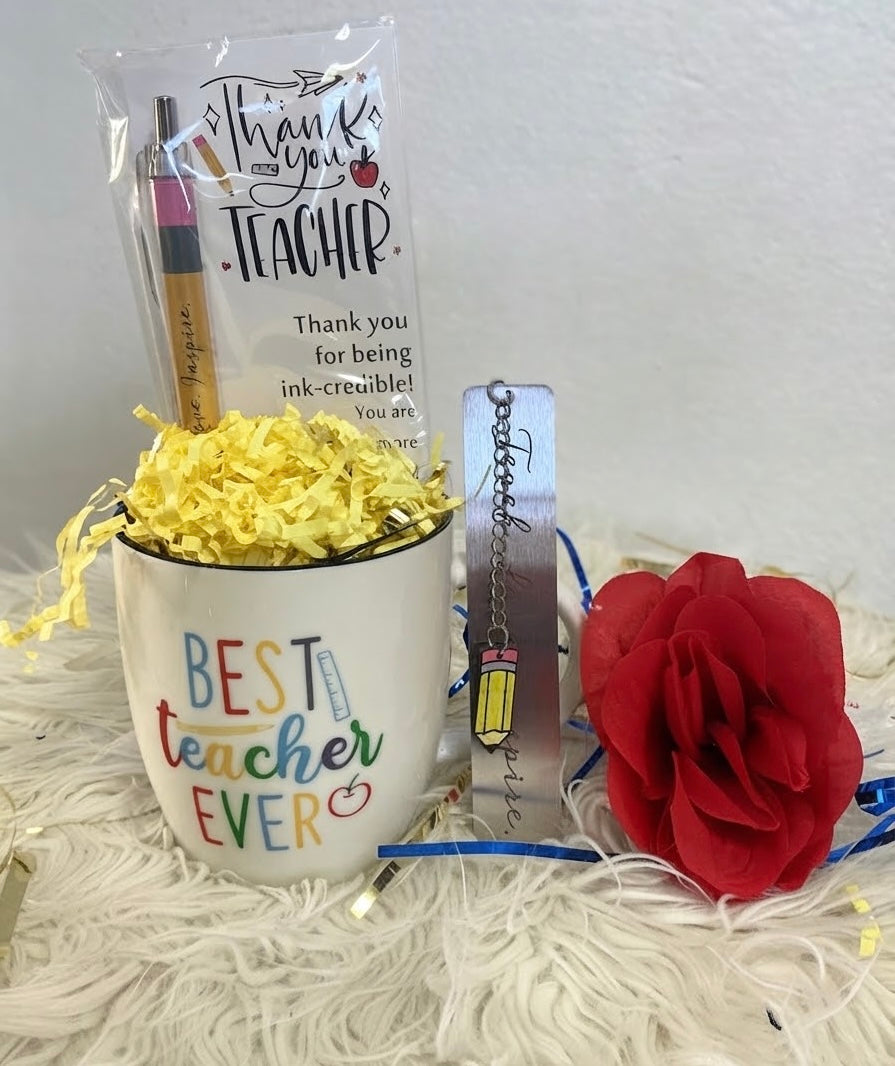 The Best Teacher Gift Mug Set