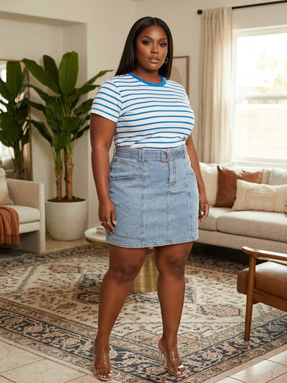 Jolie Denim A-Line Skirt