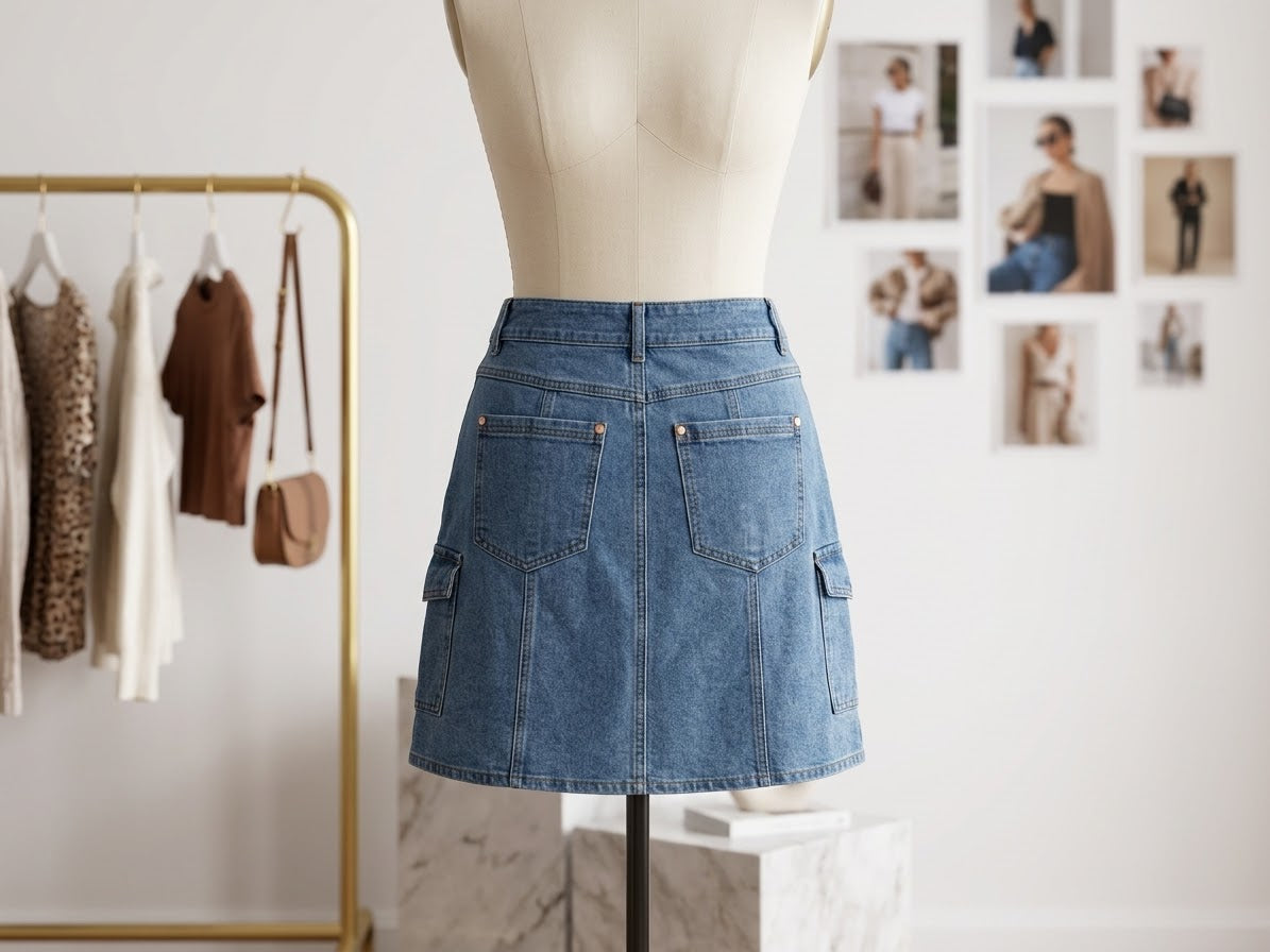 Jolie Denim A-Line Skirt