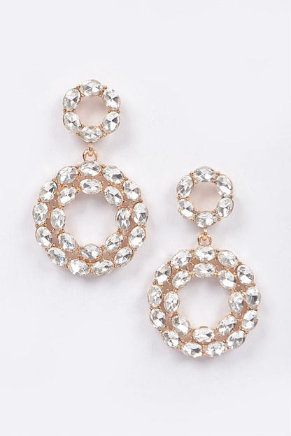 Crystal Cascade Drop Earrings