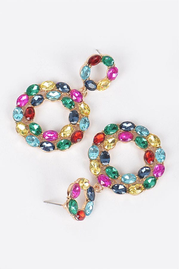 Crystal Cascade Drop Earrings