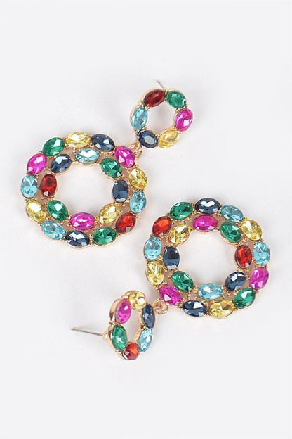Crystal Cascade Drop Earrings