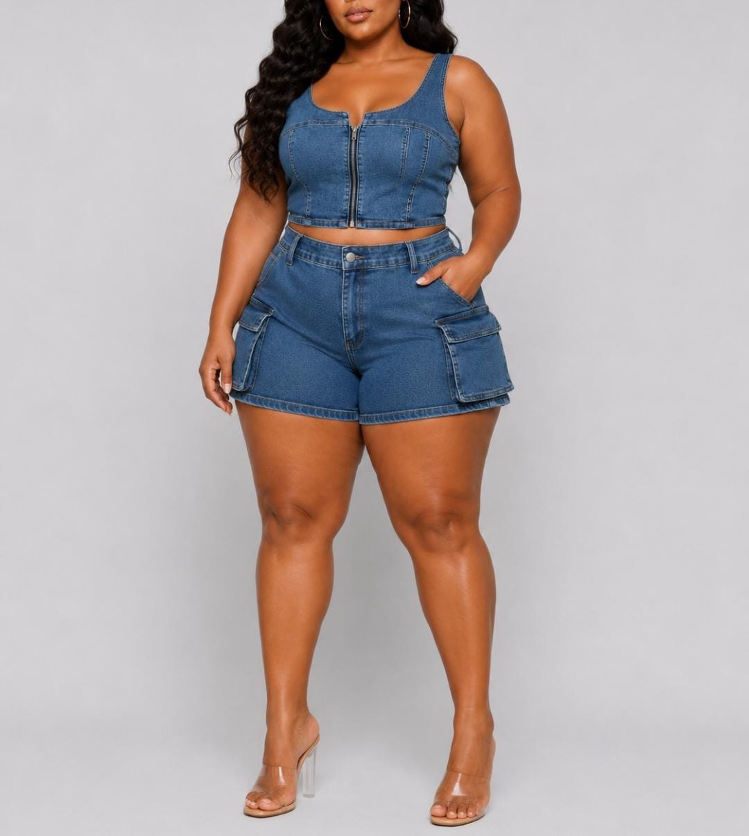 Berry Sweet Denim Set