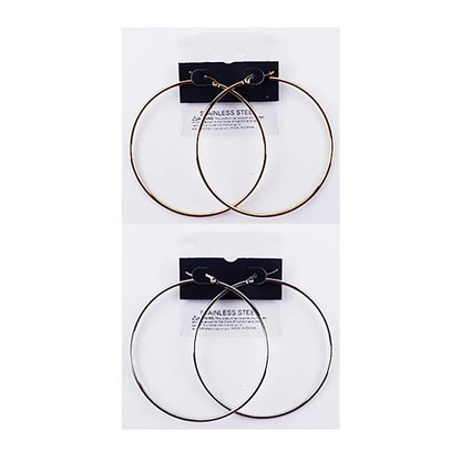 Stainless Steel Hoop Earrings