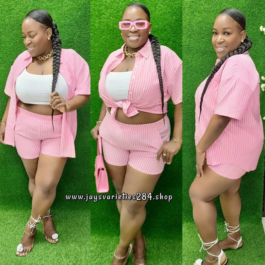 Pastel Delight Shorts Set