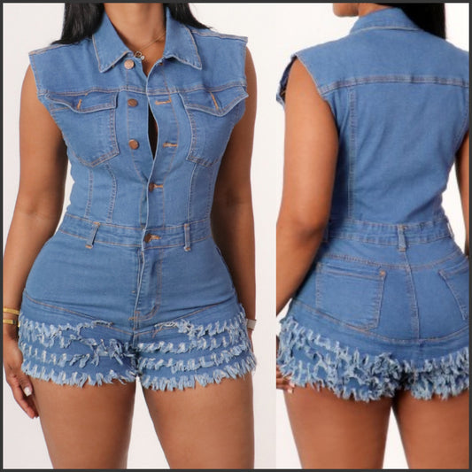 Denim Anytime Romper