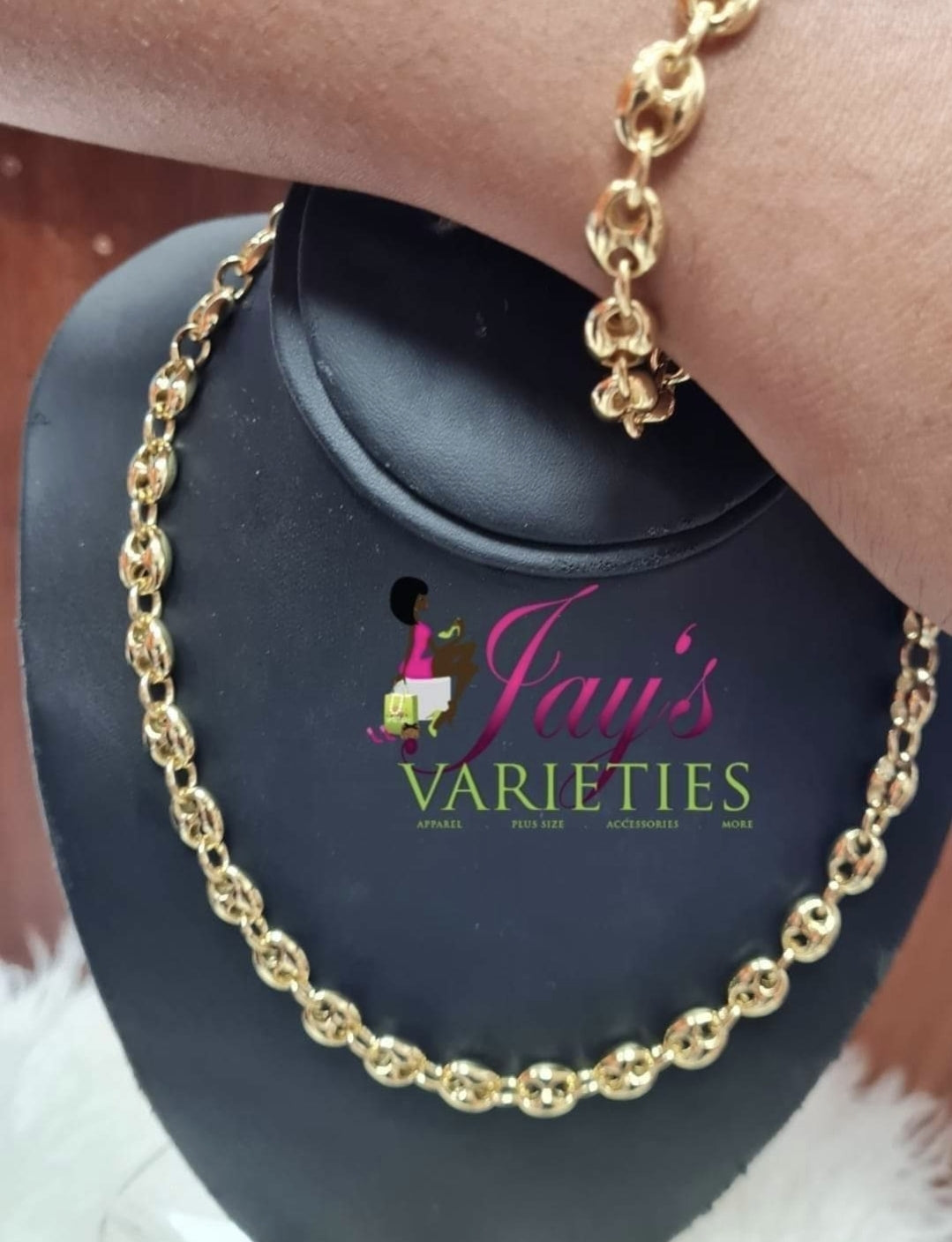 Gold Plated Puff Mariner - 14mm