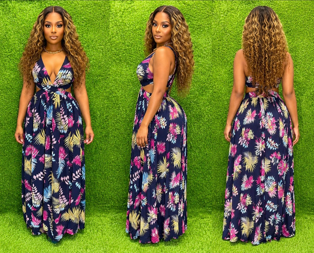 Tropical Whisper Maxi Dress