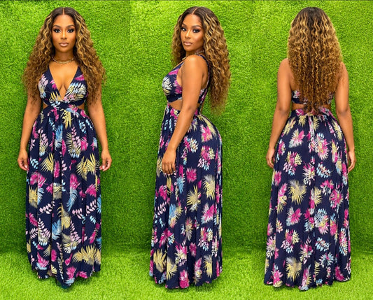 Tropical Whisper Maxi Dress