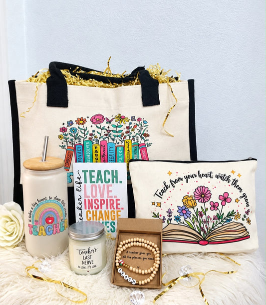 Teach Love Inspire Tote Gift Set