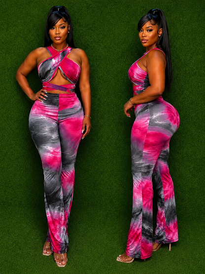 Neon Smoke Halter Set