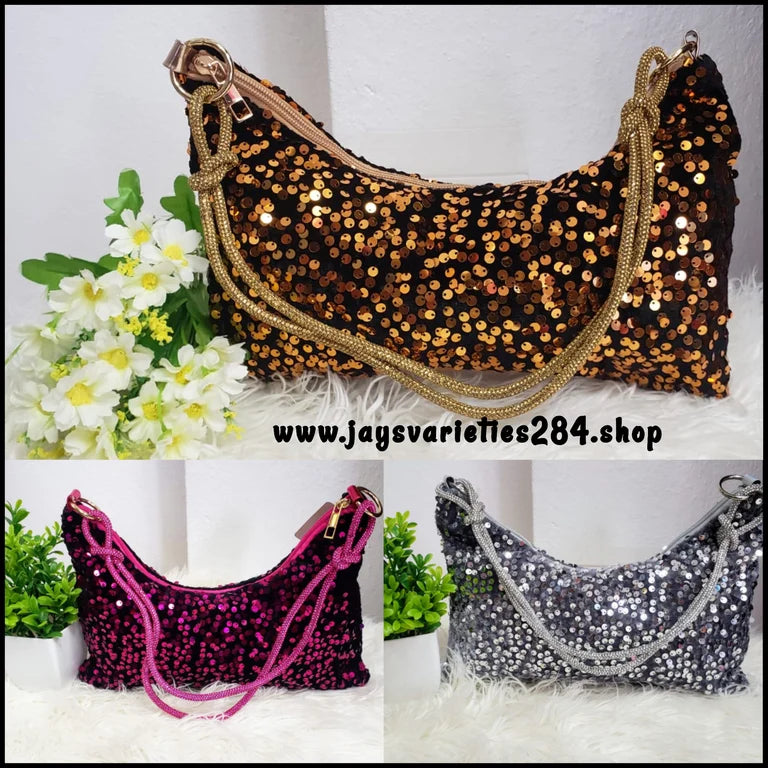 Glam And Shine Sequin Handbag